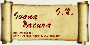 Ivona Macura vizit kartica